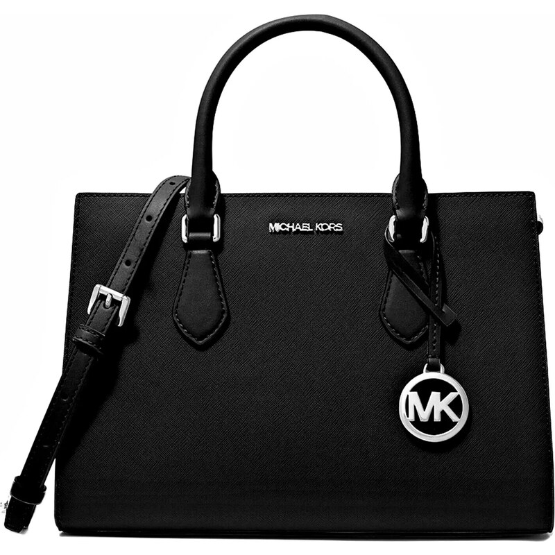 Michael Kors kabelka Sheila medium černá silver