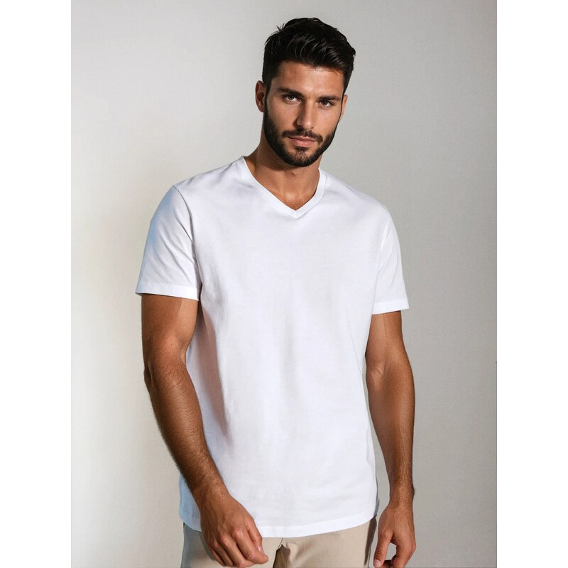 Sinsay - Tričko s krátkým rukávem - bílá