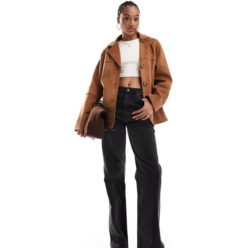 ASOS Tall ASOS DESIGN Tall comfort stretch straight leg jeans in 115510430