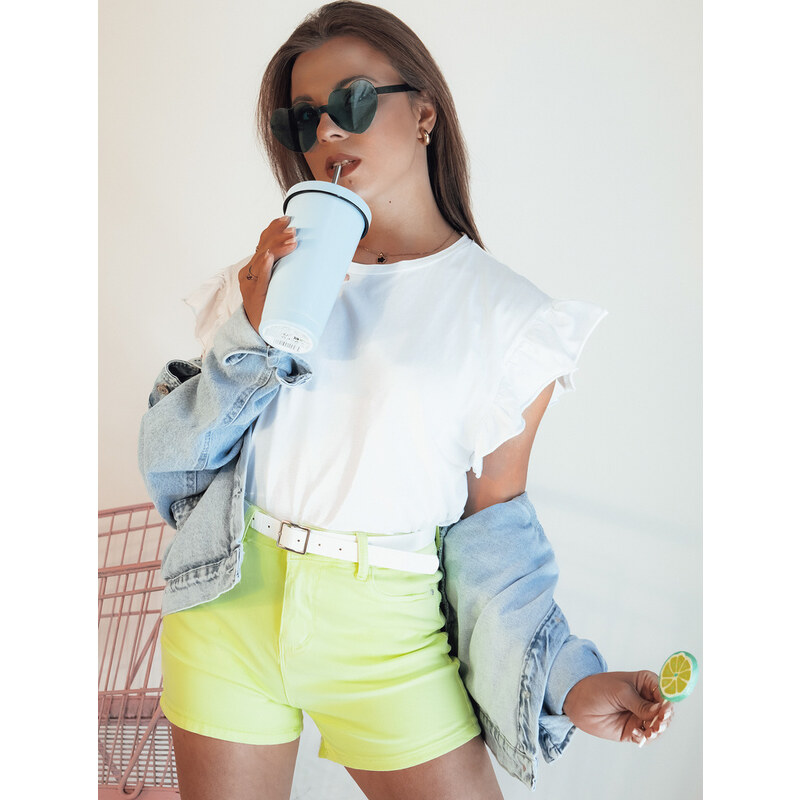 BASIC Žluté džínové kraťasy GLAMWEAR Žlutá 92880547