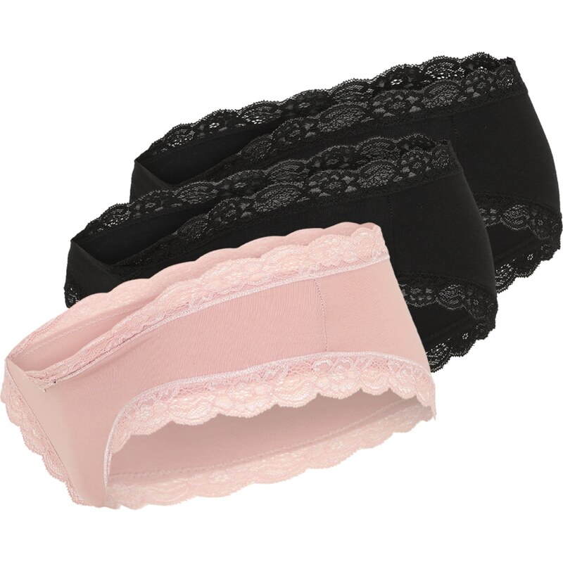 Lindex Maternity Kalhotky růžová / černá