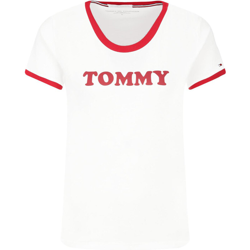 Dámské Tričko s krátkým rukávem UW0UW01905-100 - Tommy Hilfiger