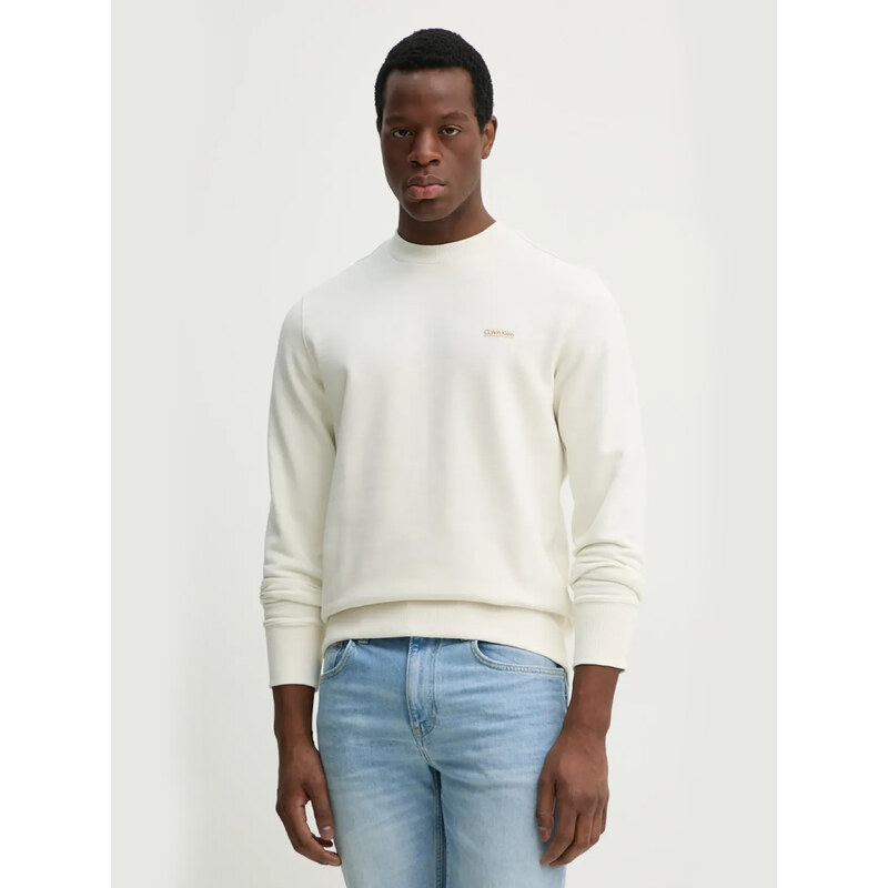 Calvin Klein pánská krémová mikina