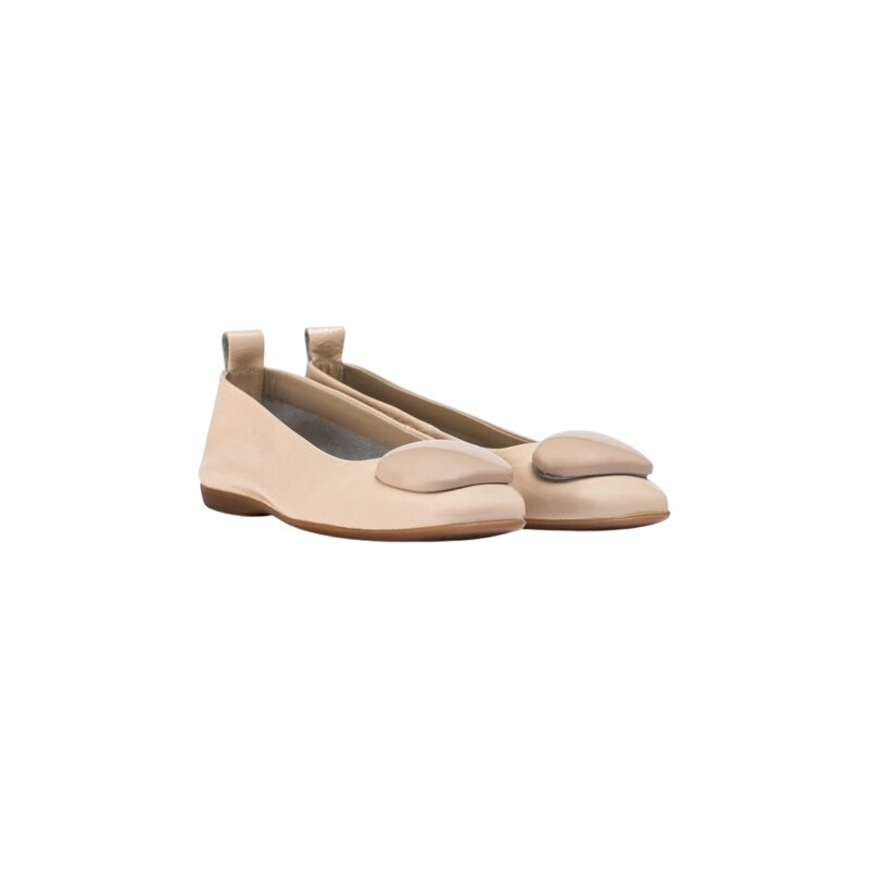 Elegantní baleríny v retro vzhledu Wonders A-86120 béžová 109372292
