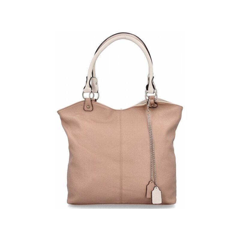 DĂĄmskĂĄ kabelka shopper bag Hernan pudrovĂĄ rĹŻĹžovĂĄ HB0150