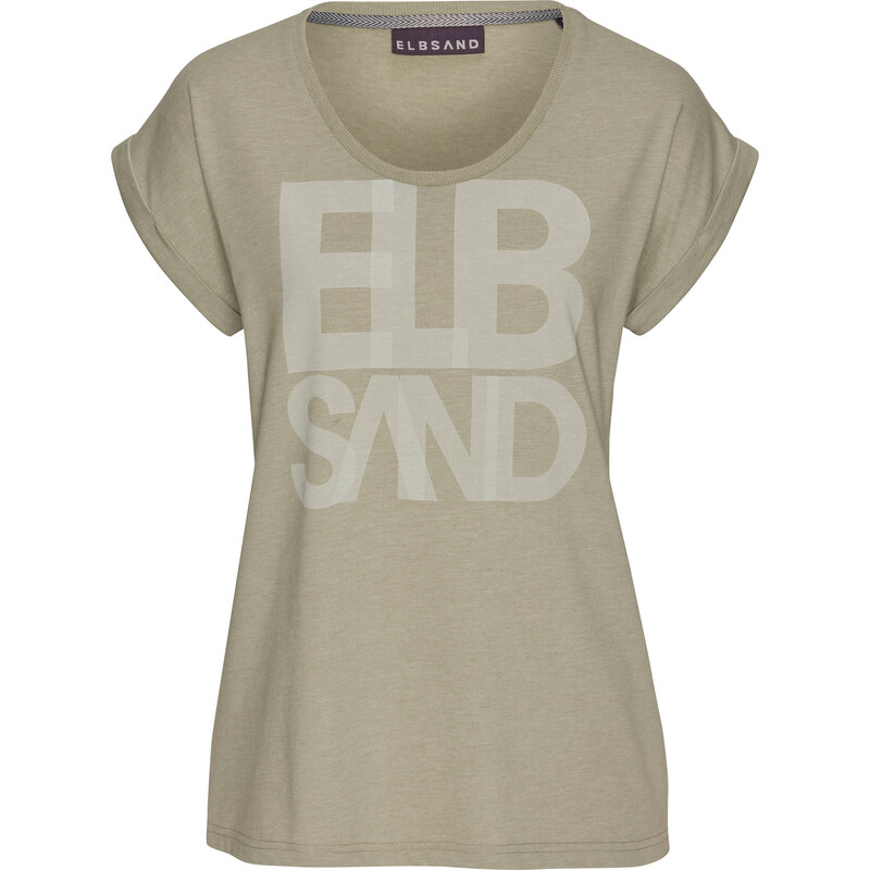 Elbsand Tričko khaki / olivová