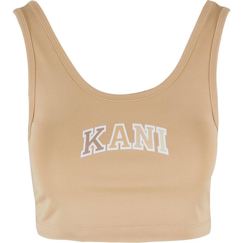 Karl Kani Top béžová / bílá