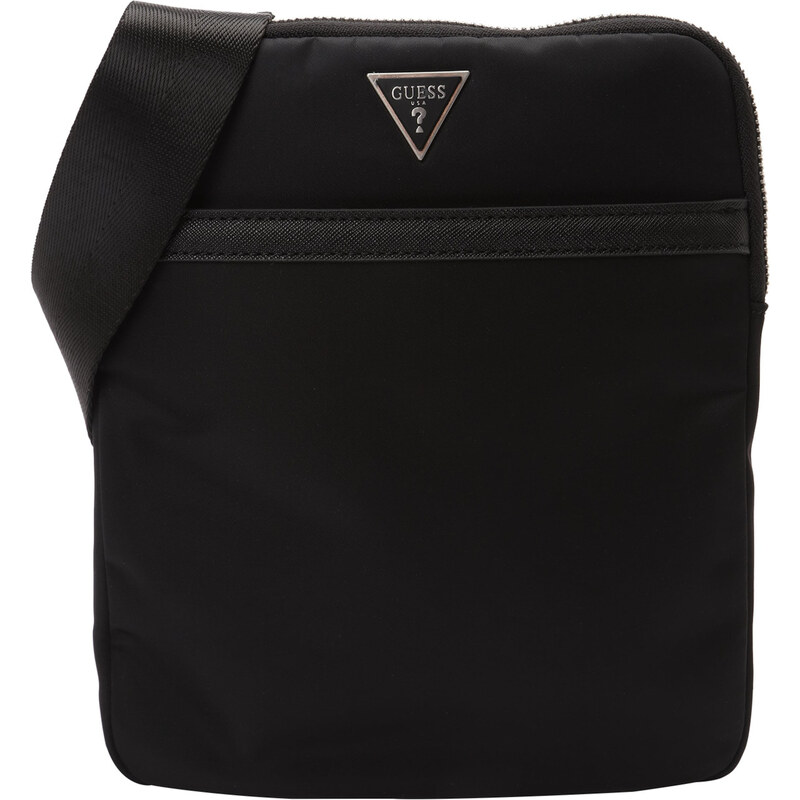 GUESS Taška přes rameno MILANO CROSSBODY FLAT černá