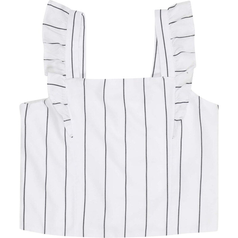 Abercrombie & Fitch Top černá / bílá