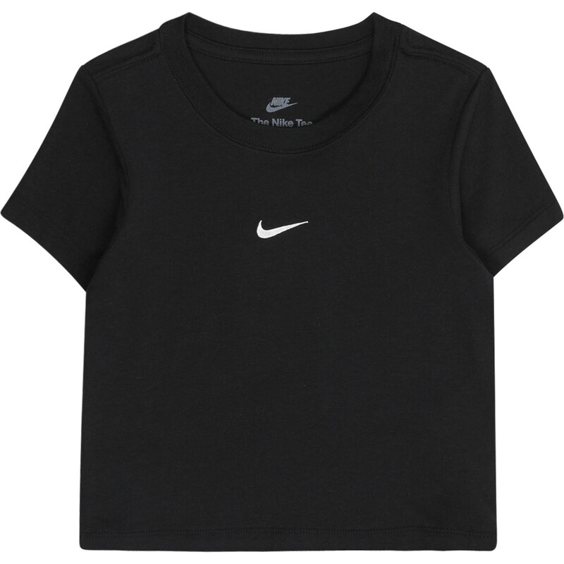Nike Sportswear Tričko černá / bílá