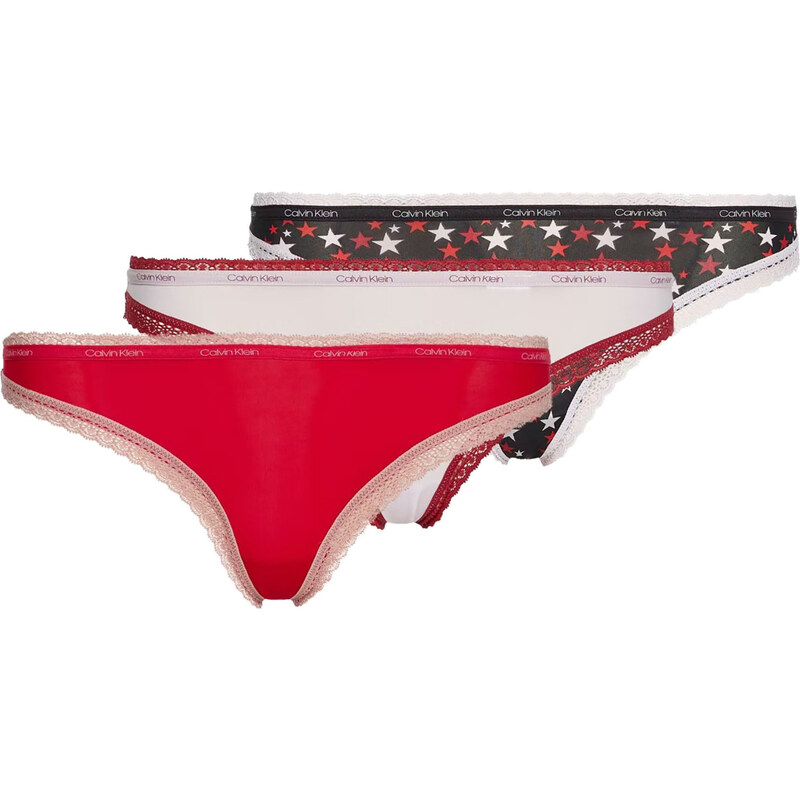 Dámské kalhotky Bottoms Up Refresh 3Pack QD3804E-W4Z - Calvin