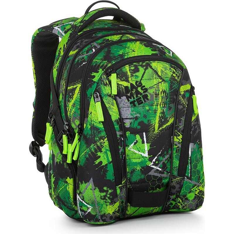 Školní set Bagmaster BAG 23 A Set Green/black/grey