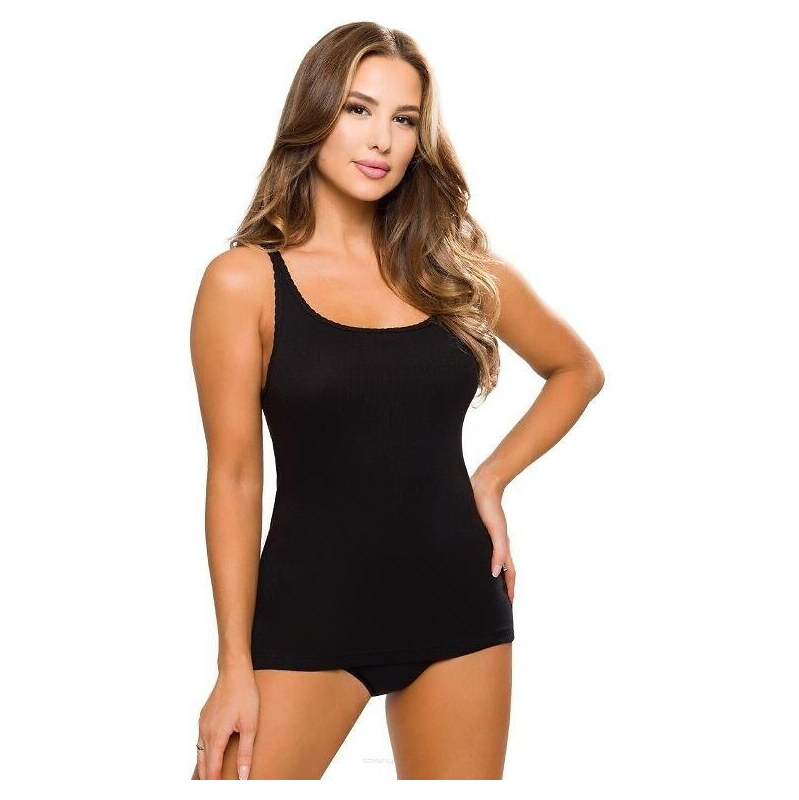 Černá dámská košilka Emili Mania 2XL-3XL