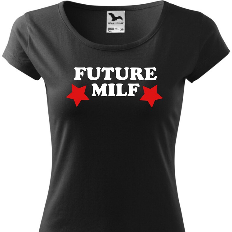 Fenomeno Dámské tričko Future MILF - černé
