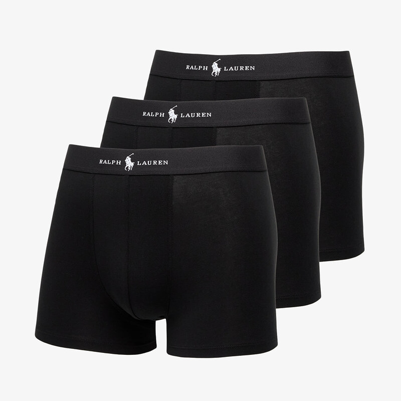 Boxerky Ralph Lauren Clssic Trunk 3-Pack Trunk Black L