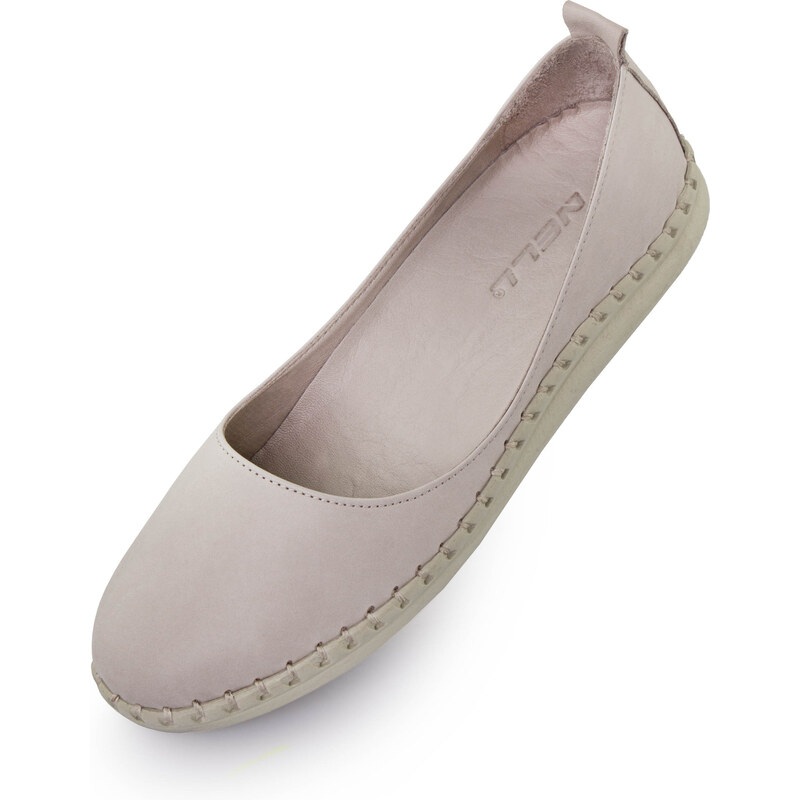 Dámské kožené baleríny NELL Aurora Grey 37 104519460