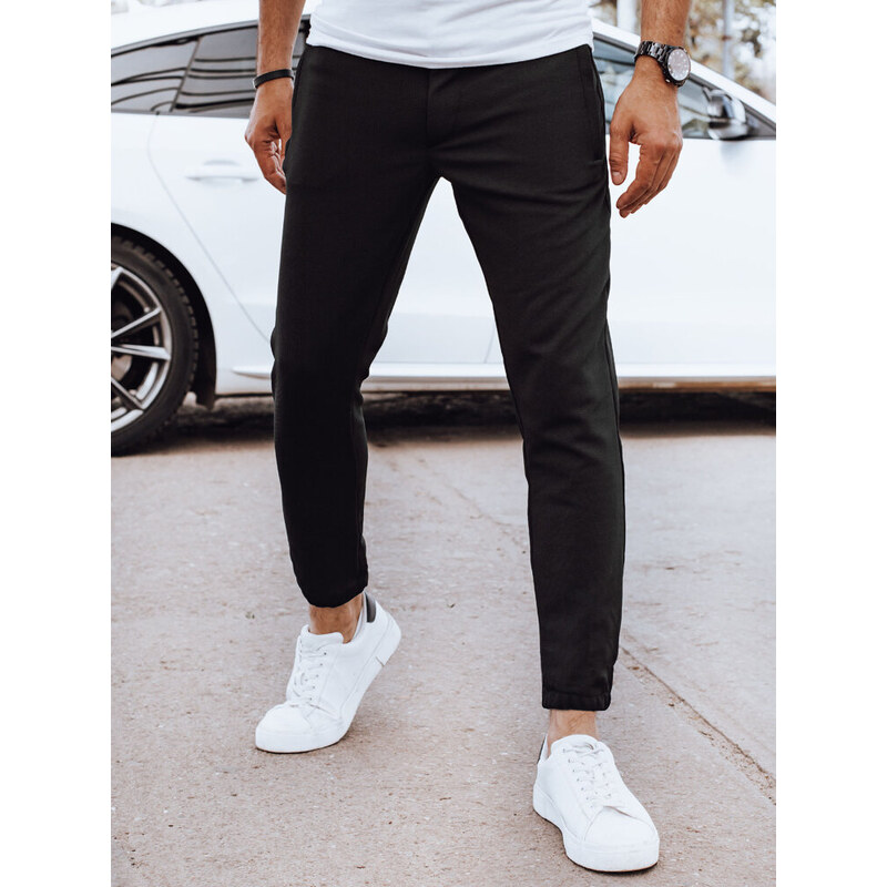 BASIC Černé pánské jogger kalhoty UX4263