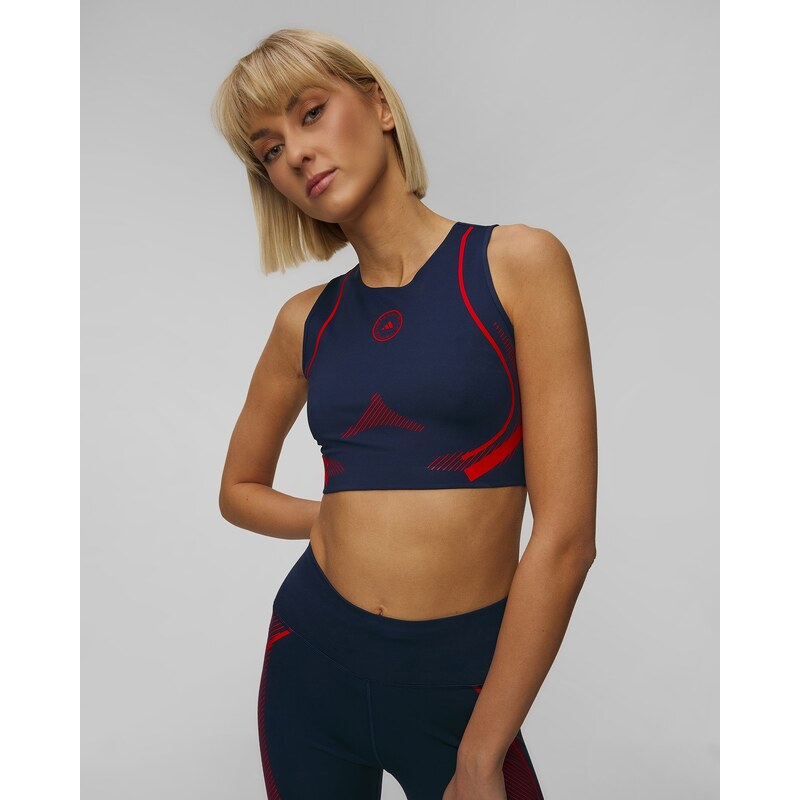 Tmavě Modrý Dámský Sportovní Top Adidas By Stella Mccartney