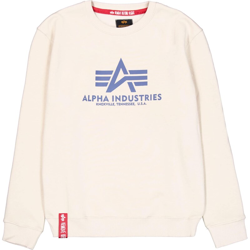 ALPHA INDUSTRIES Mikina námořnická modř / offwhite