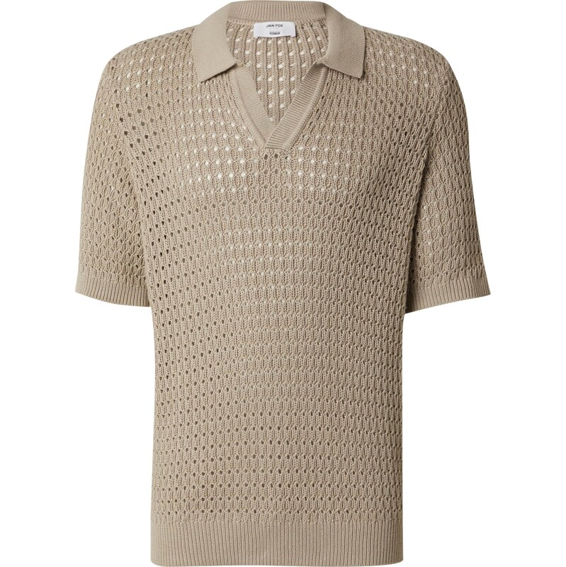 DAN FOX APPAREL Tričko Malik šedobéžová