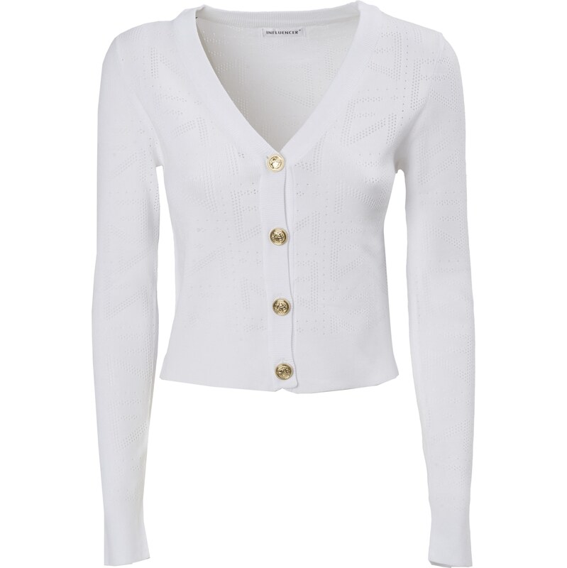 Influencer Kardigan offwhite