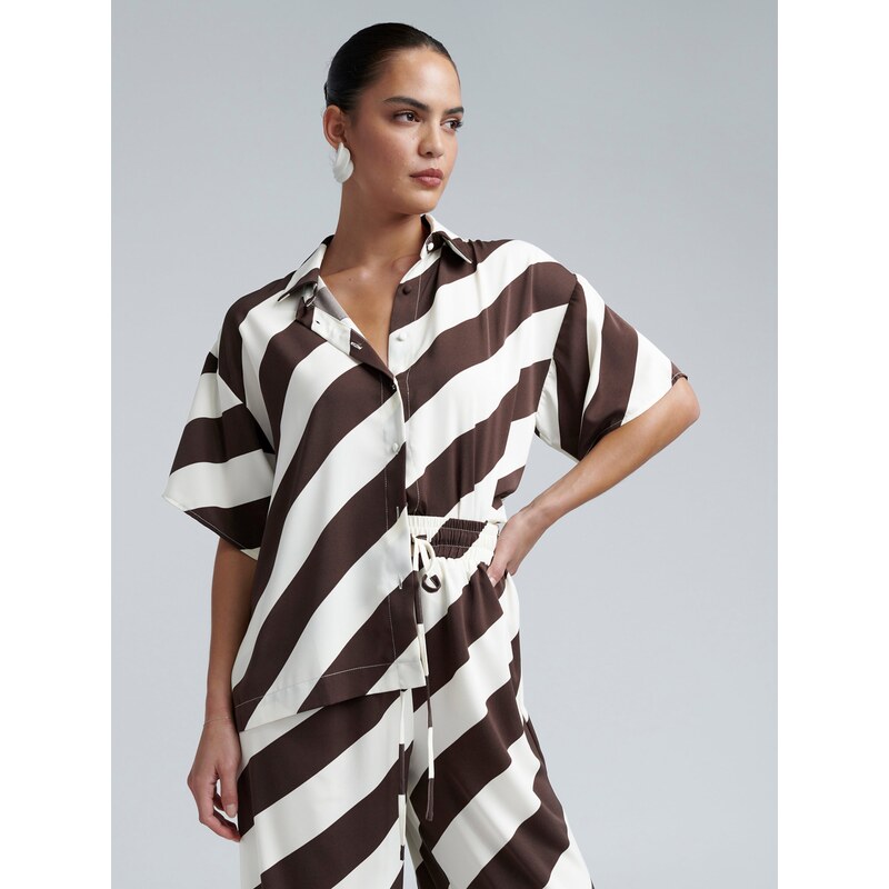 BWLDR Halenka BARCELONA tmavě hnědá / bílá 104985129