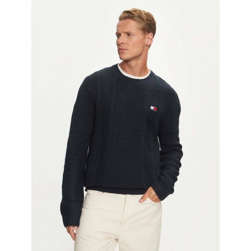 Tommy Jeans pánský tmavě modrý svetr