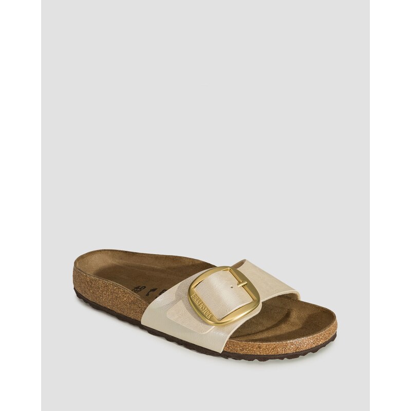 Béžové Dámské Pantofle Birkenstock Madrid Birko-flor Narrow 112446488