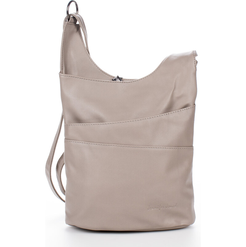 Jennifer Jones Stylová kabelka přes rameno crossbody béžová 3146