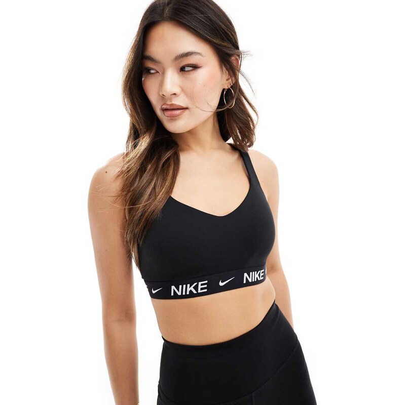 Nike Training Dri-FIT Indy high support sports bra in black
