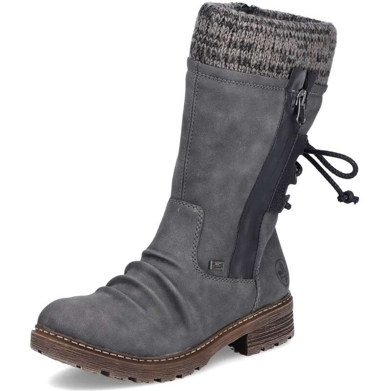 Dámské kozačky RIEKER Z4756-45 šedá 73341810