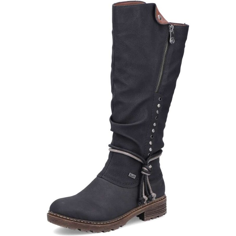 Dámské kozačky RIEKER Z4759-01 černá 73833660