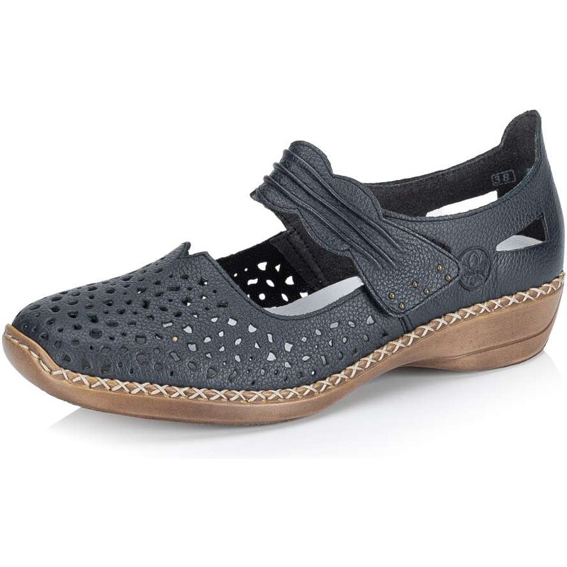 Dámské polobotky RIEKER 41399-14 modrá