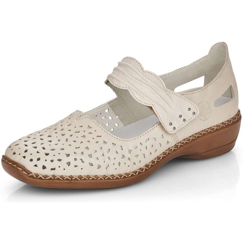 Dámské polobotky RIEKER 41399-60 béžová 68259678