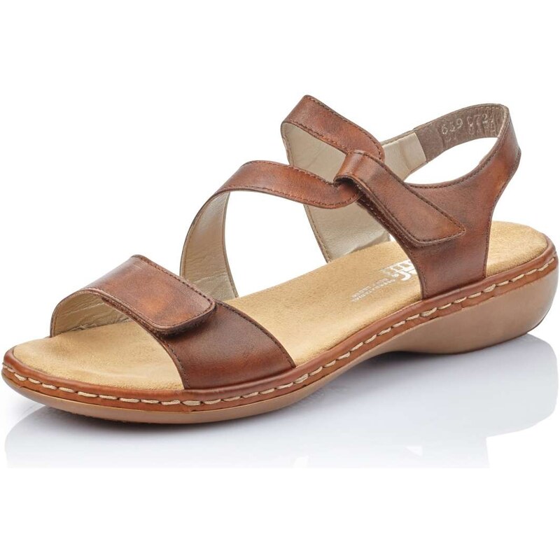 Dámské sandály RIEKER 659C7-24 hnědá 34739694