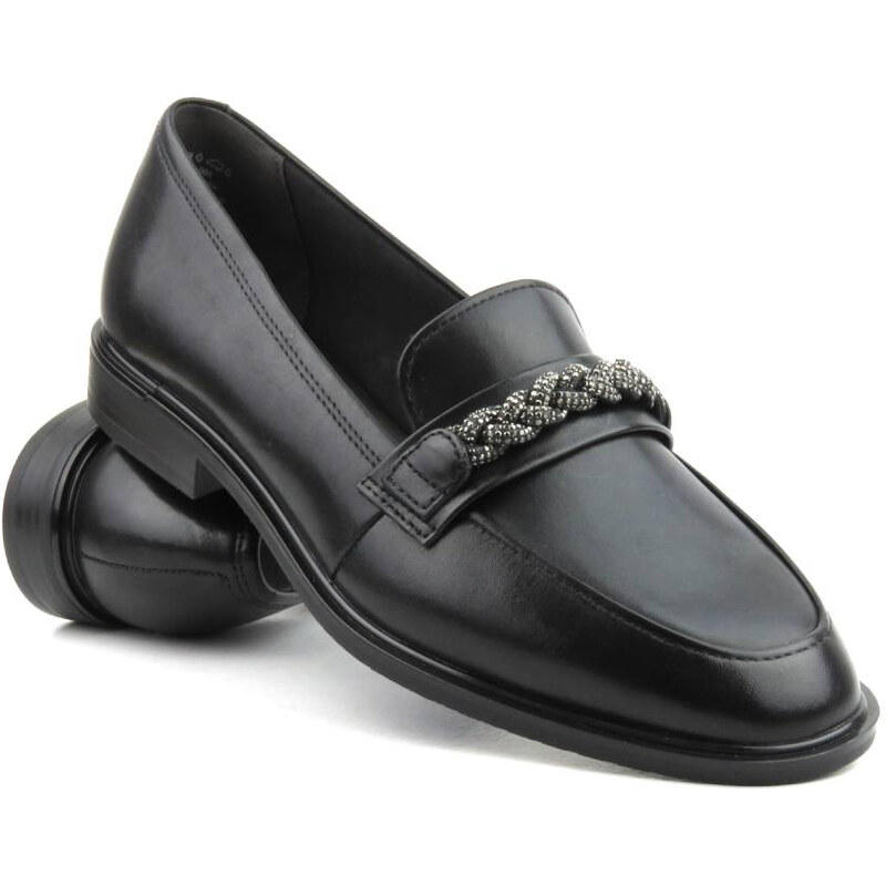 Elegantní dámské mokasíny Tamaris 1-24208-41, černé 100608523