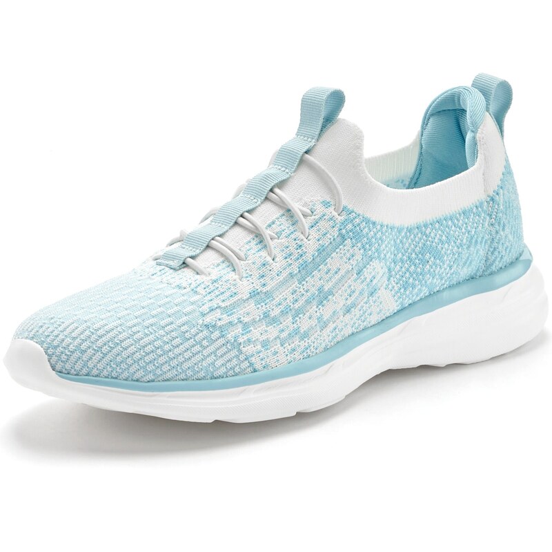 LASCANA Slip on boty světlemodrá / bílá