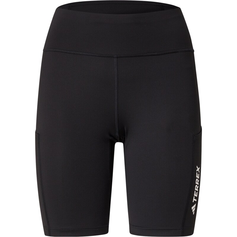 ADIDAS TERREX Outdoorové kalhoty černá / bílá