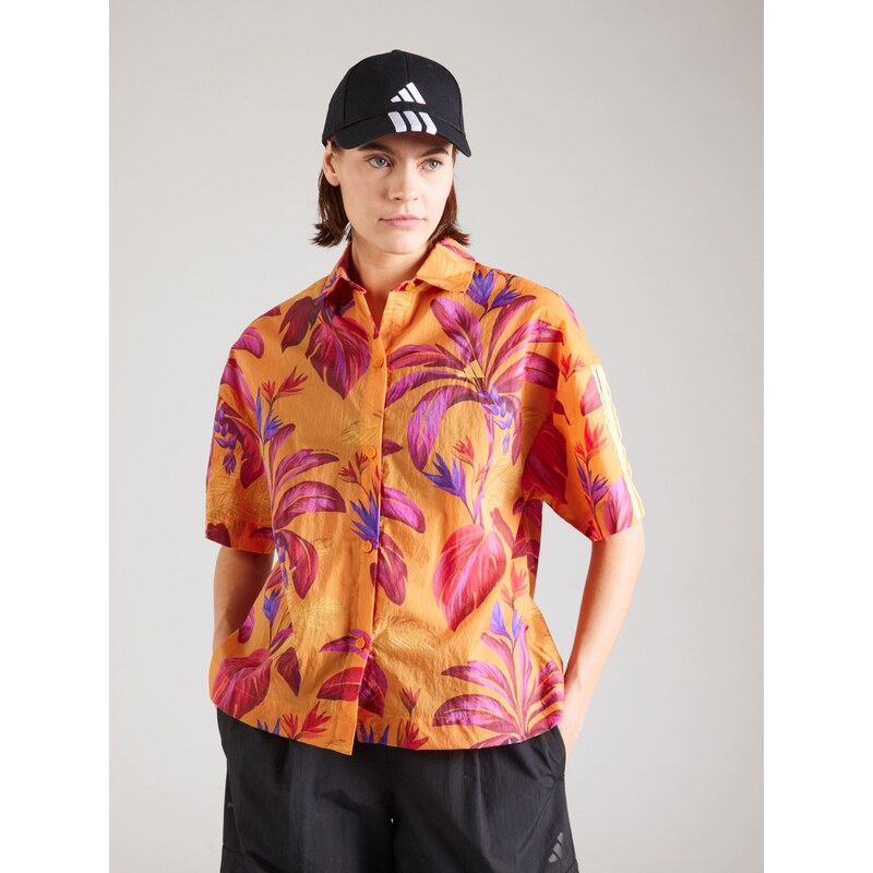 ADIDAS SPORTSWEAR Funkční halenka 'FARM PRM' fialkově modrá / oranžová / pink / tmavě růžová