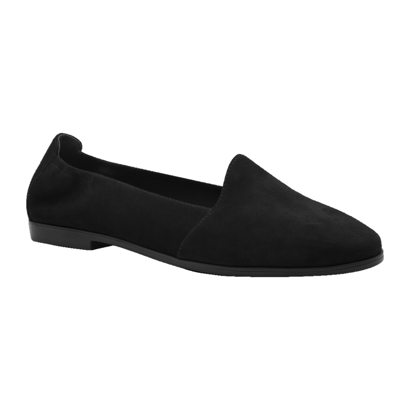 Mokasíny slipper z broušené kůže Tamaris 1-24212-42 černá 104569934