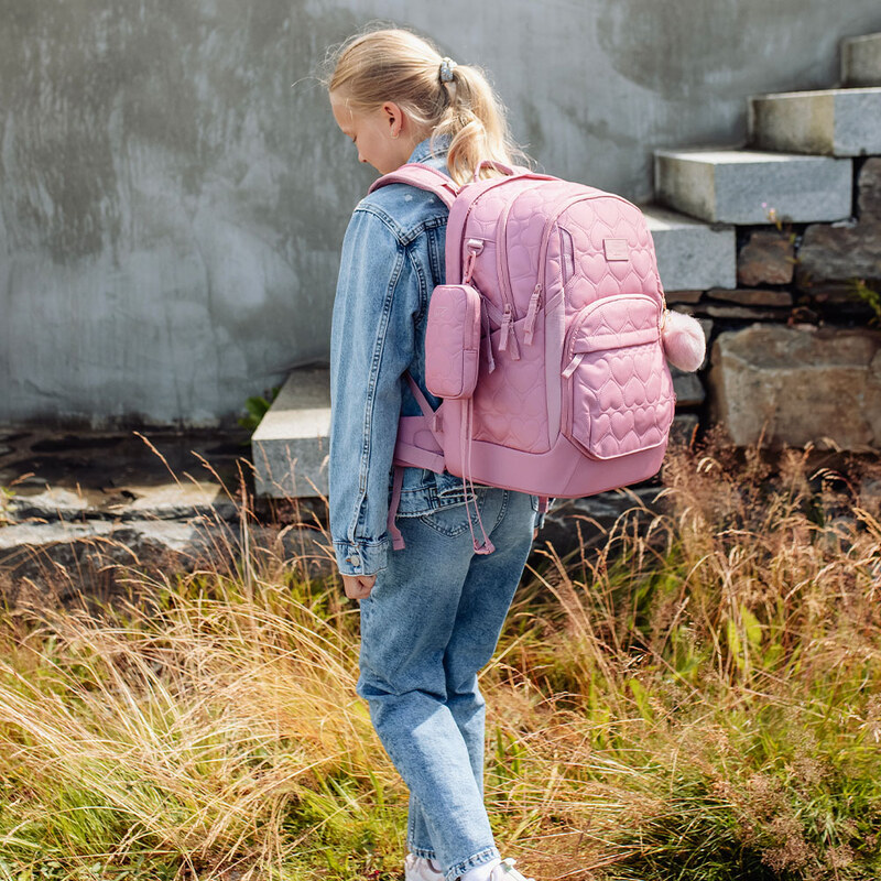 Školní batoh Sport AIR Padded Heart Rose 30l BECKMANN