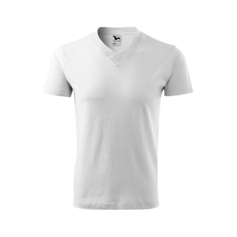 MALFINI, a.s. V-neck tričko unisex bílá