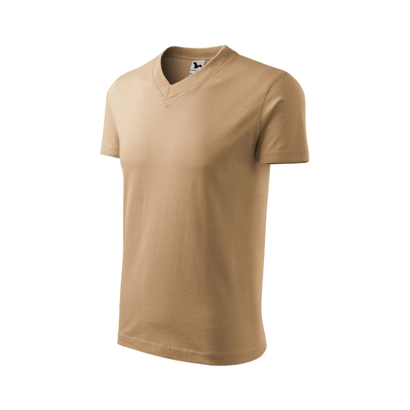 MALFINI, a.s. V-neck tričko unisex písková
