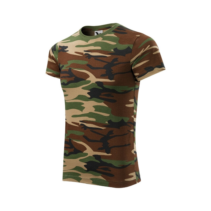 MALFINI, a.s. Camouflage tričko unisex camouflage brown