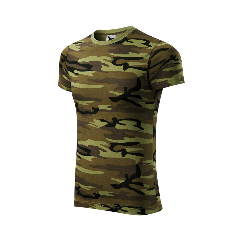 MALFINI, a.s. Camouflage tričko unisex camouflage green