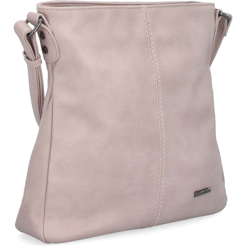 Kabelka ze syntetické kůže crossbody Tangerin růžová 8003 LI