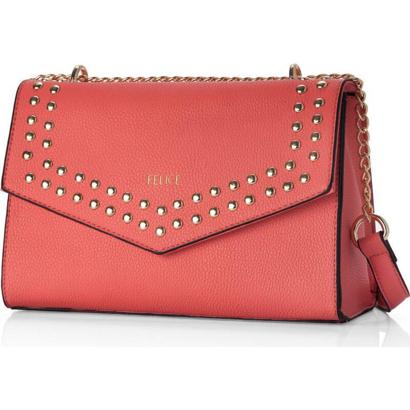 BASIC Korálová crossbody kabelka Červená
