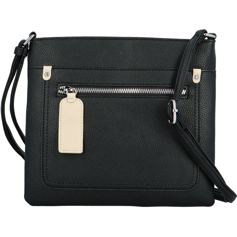 Maria C. Stylová dámská koženková crossbody kabelka Walida, černá 110985126