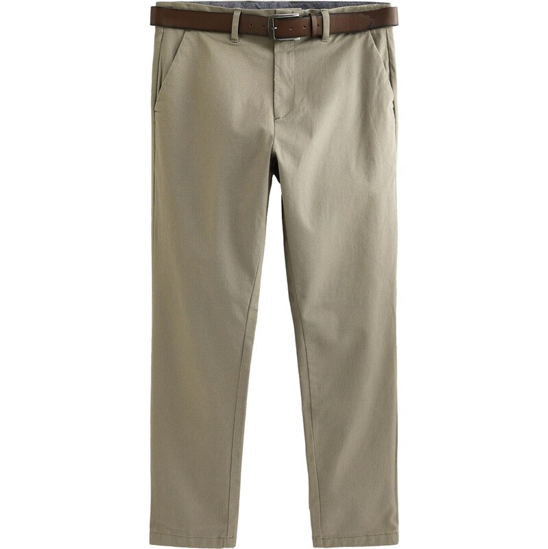 Next Chino kalhoty světle hnědá / šedobéžová