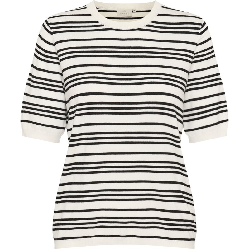 Kaffe Svetr Lizza černá / offwhite 104602806